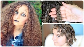Zombie Cheerleader | Hair Pin Curls | Halloween Hairstyles