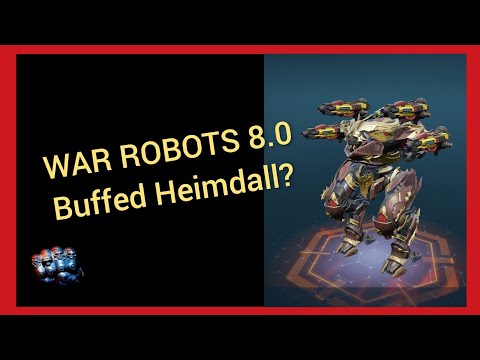 Buffed Heimdall with Lantern in War Robots 8.0 FREE-FOR-ALL MK3 gameplay