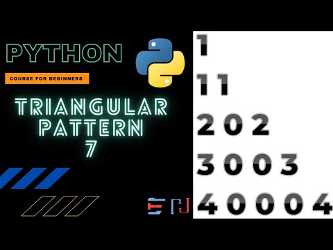 Python Triangular Pattern Program 7