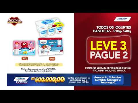 Marcas Apaixonantes Condor - Joinville, Mafra, Jaraguá do Sul e Rio Negrinho - 16/09/26