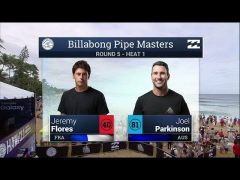 Jeremy Flores vs Joel Parkinson - Round Five, Heat 1- 2016 Billabong Pipe Masters