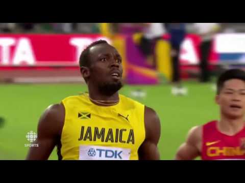 Finale 100m Usain Bolt Londres 2017