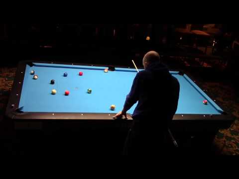 Nick van den Berg 149 ball run in Straight Pool