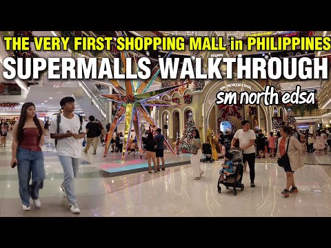 THIS LEGENDARY SUPERMALLS in QUEZON CITY PHILIPPINES🇵🇭|SM CITY NORTH EDSA MALL TOUR|Walking tour