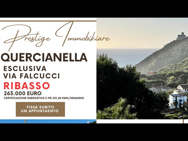 QUERCIANELLA (LI): ESCLUSIVA CON VISTA STUPENDA VISTA MARE - TRILOCALE