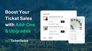 Upsell Ticket Buyers with Add-Ons & Upgrades on your Ticketing Page