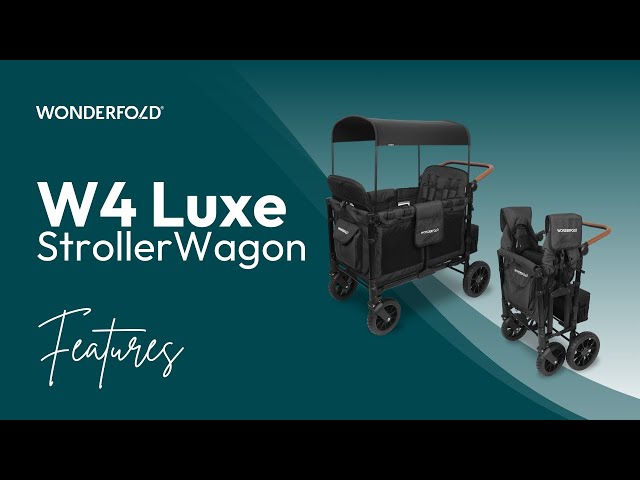 Video teaser per W4 Luxe Quad Stroller Wagon | WonderFold Wagon