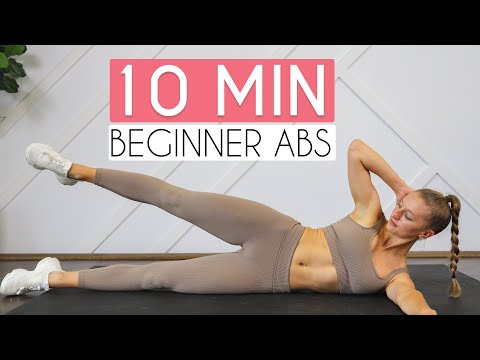 10 MIN BEGINNER AB WORKOUT (Sixpack Abs, No Equipment)