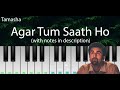 Agar Tum Saath Ho (Tamasha) | ON DEMAND Easy Piano Tutorial with Notes | Perfect Piano