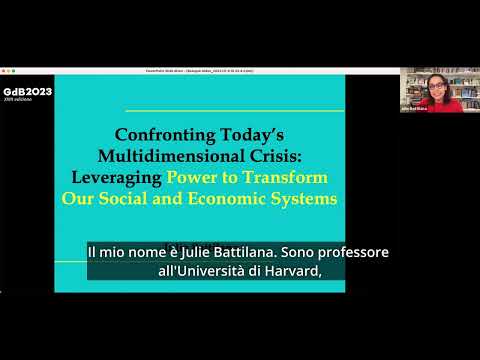 GDB 2023 | Relazione di Julie Battilana, Harvard University