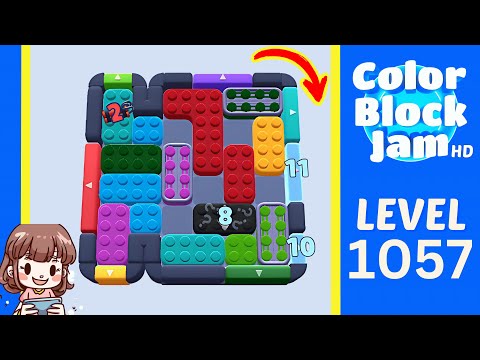 Color Block Jam Level 1057 Solution Walkthrough
