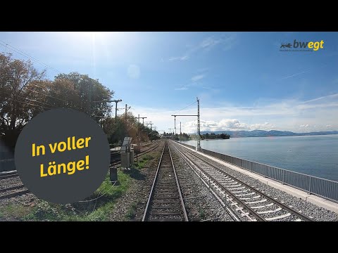 Führerstandsmitfahrt von Friedrichshafen nach Lindau mit bwegt