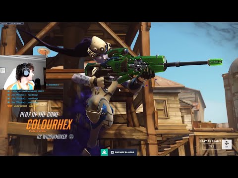 POTG! COLOURHEX DOMINATE COMPETITIVE AS WIDOWMAKER -  OVERWATCH 2 SEASON 17