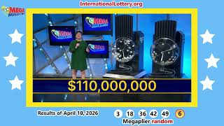 Mega Millions lottery result on April 10, 2026 - Jackpot is $120 million now
