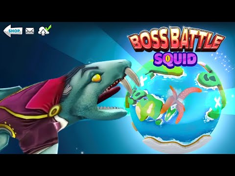 HOW TO KILL COLOSSAL SQUID BOSS WITH NURSE SHARK - Hungry Shark World