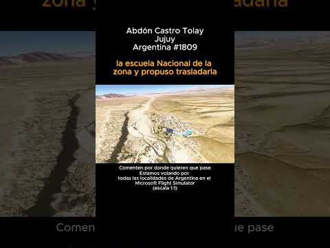 Abdón Castro Tolay, Jujuy desde el Microsoft Flight Simulator #abdoncastrotolay #jujuy #argentina