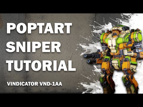 Mechwarrior Online Tutorial: Poptart Sniper - Vindicator VND-1AA