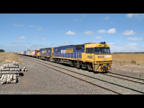 6MP4 TOLL / Pacific National Intermodal Container Train (25/2/2022) - PoathTV Australian Railways