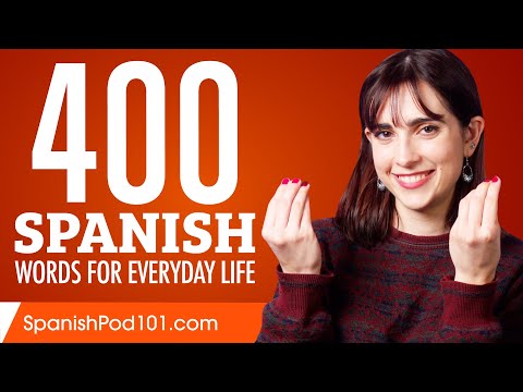 400 Spanish Words for Everyday Life - Basic Vocabulary #20