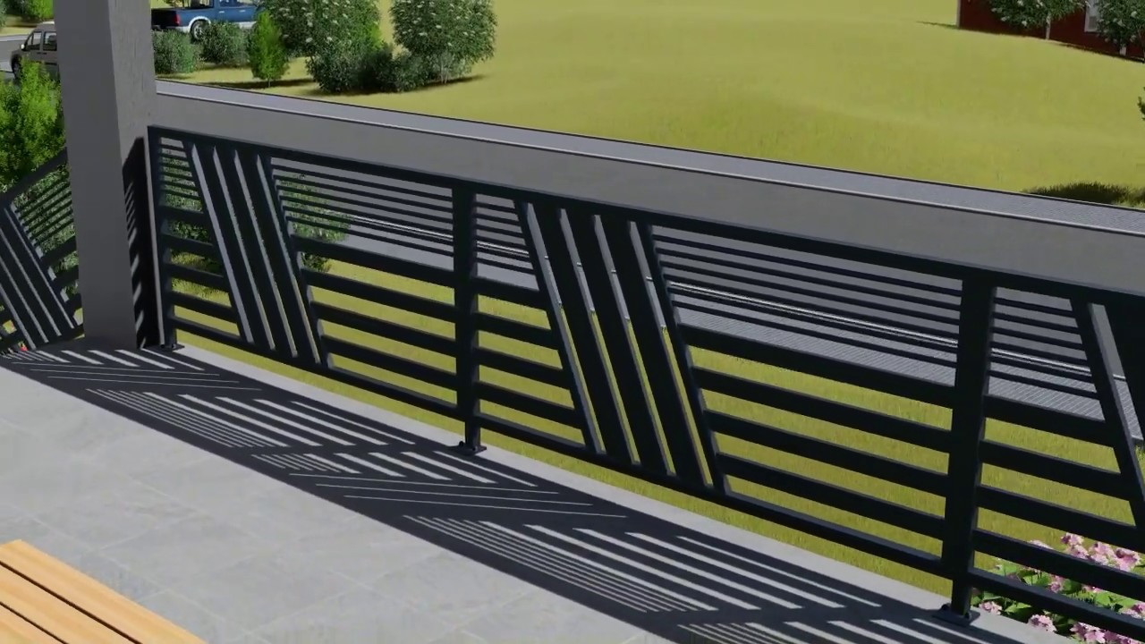 Produkcja - balustrada balkonowa tarasowa z profilu zamkniętego cynkowana malowana proszkowo Gobe.pl