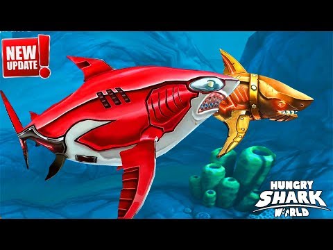 Hungry Shark World - New Update - ACE EATING METALICON | Android Gameplay [FHD]
