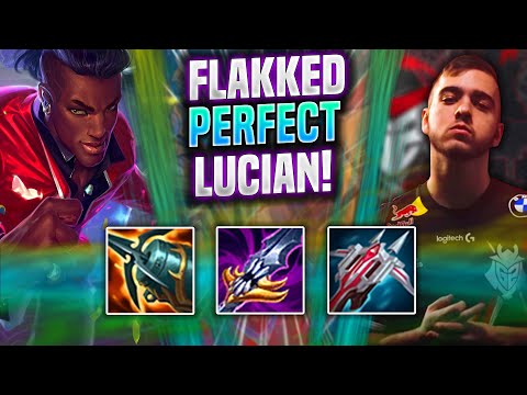 FLAKKED PERFECT GAME WITH LUCIAN! - G2 Flakked Plays Lucian ADC vs Jinx! | Season 2022