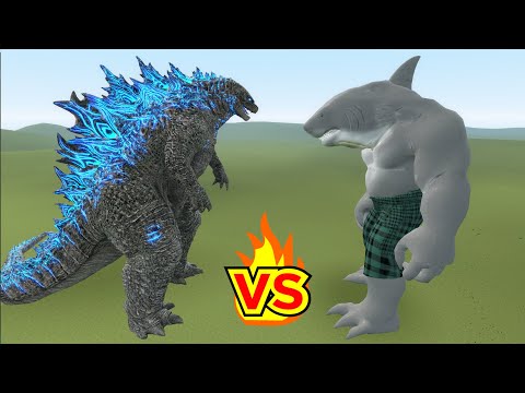 Godzilla vs King Shark in Garry's Mod