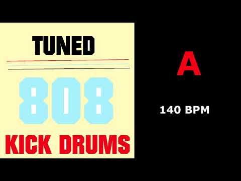 Tuned 808 Kick Drum Metronome - A - 140 BPM
