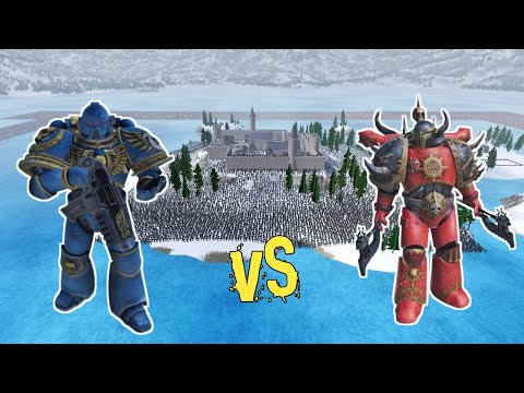 2 Million Khorne Berserkers vs. 50,000 Ultramarine Veterans - Ultimate Epic Battle Simulator