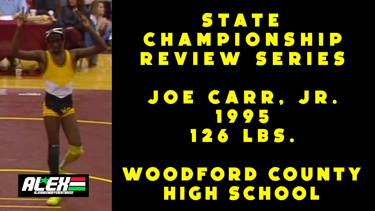 State Wrestling Championship match review w/ Joe Carr, Jr. (Woodford County; 1995 126 lbs.)