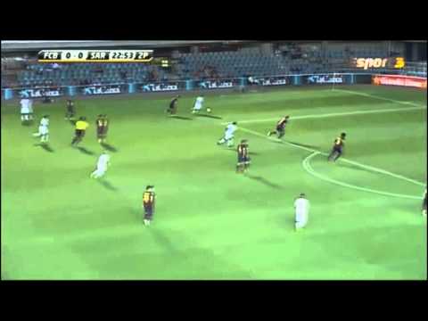 Debut en Real Zaragoza de Angelo Henriquez (vs. Barcelona B)