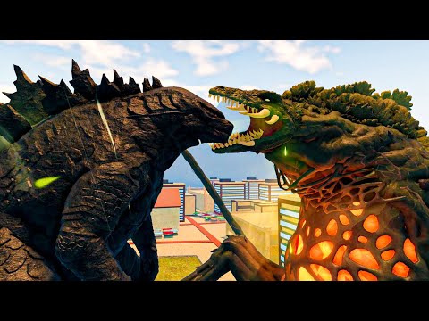 Godzilla 2021 Vs Biollante - Kaiju Universe Roblox