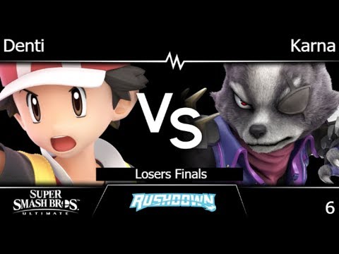 Rushdown 6 - Denti (PT) vs Karna (Wolf) Losers Finals - SSBU