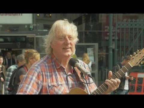 Hard Times - Terry St Clair busking in Covent Garden