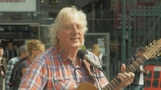 Hard Times - Terry St Clair busking in Covent Garden