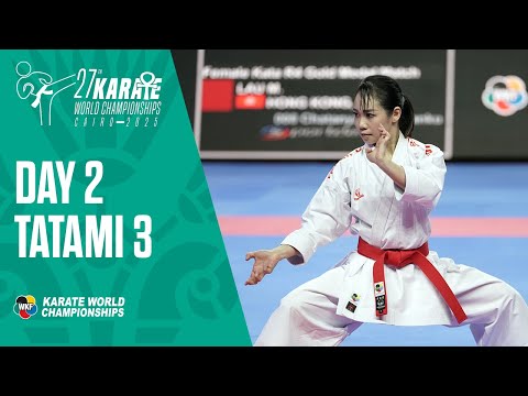 Karate World Championships | Friday - Tatami 3 | All the action from Cairo LIVE!