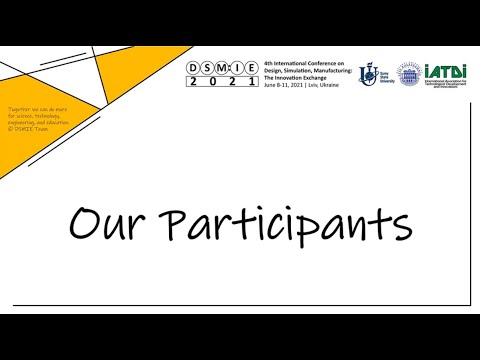 DSMIE-2021 - Our Participants