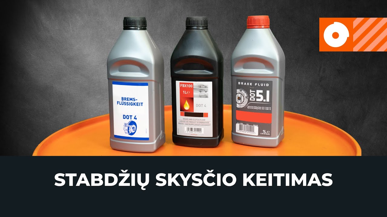 Stabdžių skystis - kaip atlikti keitimą automobilyje