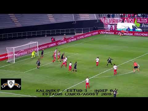 GOL DE CHILENA. Fecha 3 SUPERLIGA / KALINSKY / ESTUDIANTES 3 - INDEPENDIENTE 0 / AGOSTO 2019 /