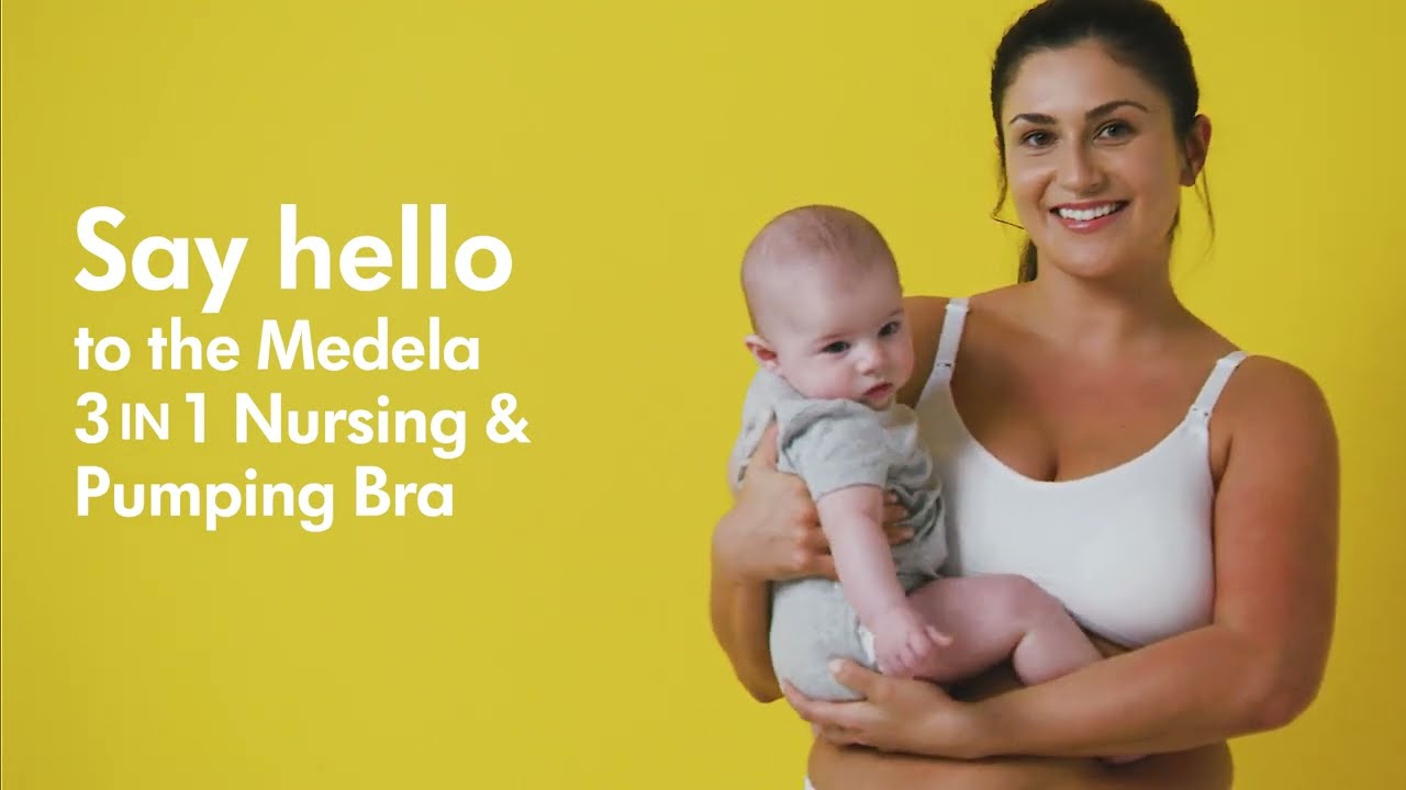 Medela 3-in-1 Nursing and Pumping Bra - Chai (Extra Large