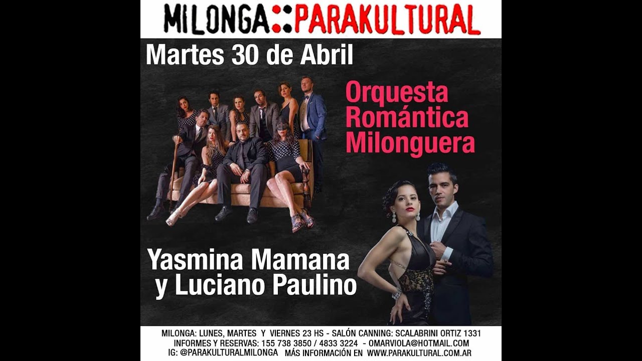 Yasmina Mamana y Luciano Paulino - Bombomcito - Orquesta Romantica Milonguera.