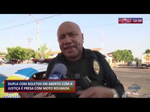 ROTA DO DIA 01 10  Assaltantes presos com moto roubada