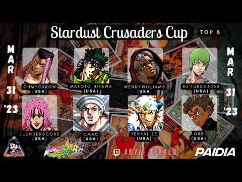 STARDUST CRUSADERS CUP | Jojo's All Star Battle R Tournament Top 8