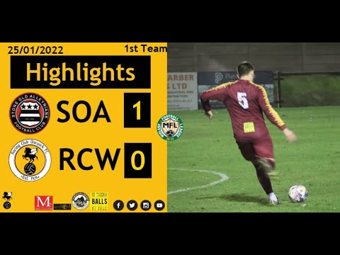 Highlights |  Stone Old Alleynians 1-0 Racing Club Warwick | Tuesday 25th January 2022 | MFLP