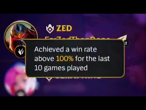 100% ZED WIN RATE BY THE WAY | WILD RIFT