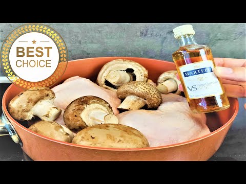 Ik maakte het beroemde Franse recept van Napoleon: Kip Marengo stoofpot