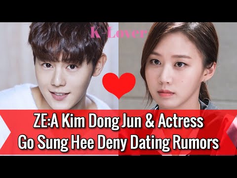 ZE:A Kim Dong Jun and Actress Go Sung Hee Deny Dating Rumors