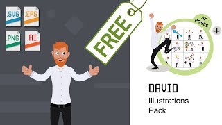 David Character Illustrations Pack [FREE DOWNLOAD]