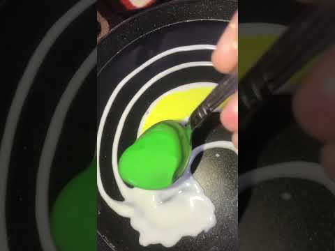 Rainbow 🌈 Pancake art#Shorts