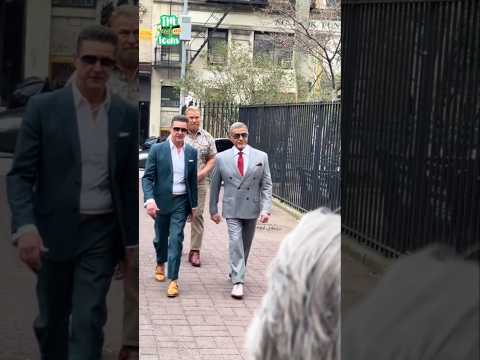 Sylvester Stallones gangster walks behind scenes of Tulsa King #sylvesterstallone #rocky #tulsaking